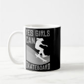 Mug Funny Skateboard Gift For Girls Kids Skateboarding (Gauche)