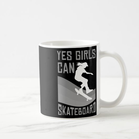 Mug Funny Skateboard Gift For Girls Kids Skateboarding (Droite)
