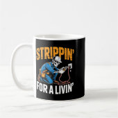 Mug Funny Skeleton Electrician N For A Livin Long Slee (Gauche)
