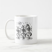 Mug Funny Skeleton Horse Dancing Halloween Horse Lover (Gauche)