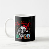Mug Funny Skeleton Waiting For Christmas Kids Men Wome (Gauche)