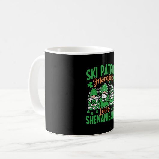 Mug Funny Ski Patrol St. Patrick's Day (Devant gauche)