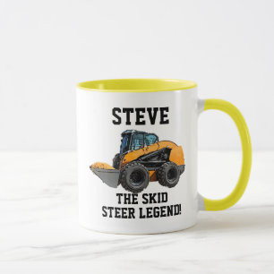 Mug Funny Skid Steer Legend Opérateur d'équipement l
