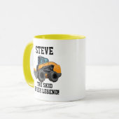 Mug Funny Skid Steer Legend Opérateur d'équipement lou (Devant gauche)