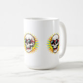 Mug **Funny Skull With Sunglasses – Cartoon Laughing S (Devant droit)
