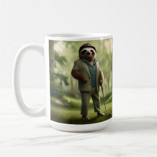 Mug Funny Sloth Golf Player,