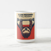 Mug Funny Sloth Gym Motivation Poster - Slow Progress  (Centre)