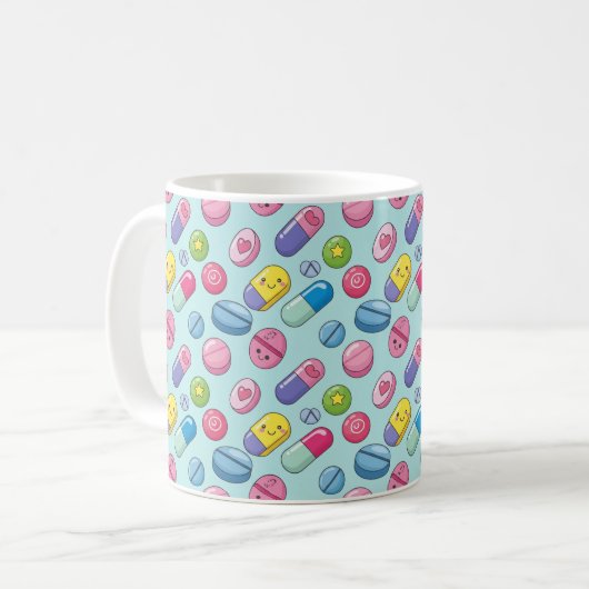 Mug Funny Smiling Pills Pharmacie CPhT (Devant gauche)