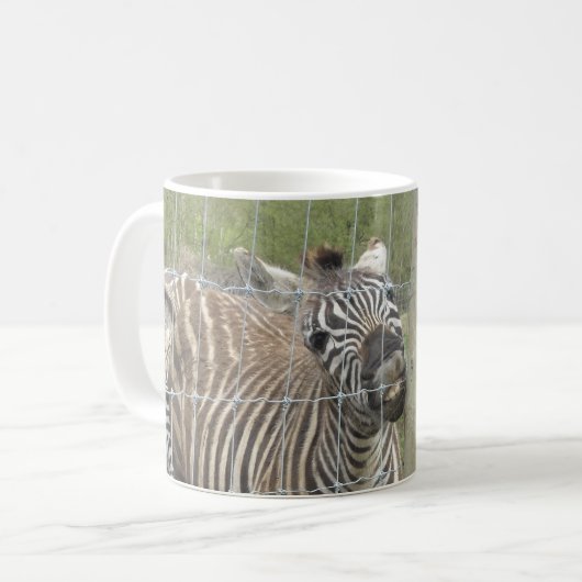 Mug Funny Smiling Zebra (Devant gauche)