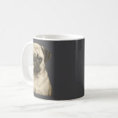Mug Funny Smoking Pug Dog Cigarette Gen Z Meme Graphic (Devant gauche)