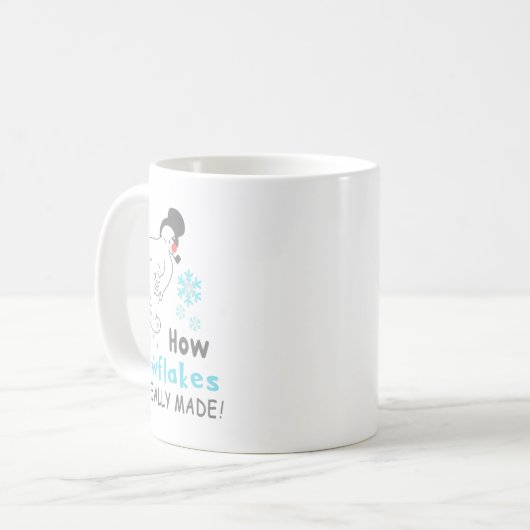 Mug Funny Snow How Snowflakes Are Really Made (Devant gauche)