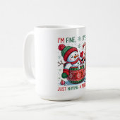 Mug-Funny Snowman Christmas Mug (Devant gauche)