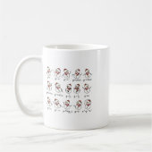 Mug Funny Snowman enseignant de mathématiques Noël (Gauche)