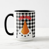 Mug Funny Snowman Face Bold Cadeau de vacances personn (Gauche)