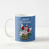 Mug Funny Snowman Merry Christmas Surprise Cartoon (Gauche)