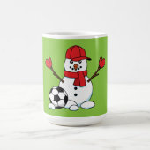 Mug Funny Snowman with Soccer Ball (Centre)