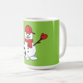 Mug Funny Snowman with Soccer Ball (Devant droit)