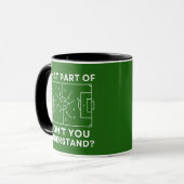 Mug Funny Soccer Coach What Part Of Tactics Diagram (Devant gauche)