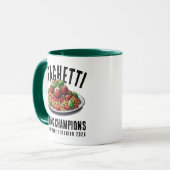 Mug Funny Spaghetti Eating Champions Family Reunion (Devant gauche)