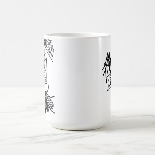 Mug Funny Spider Says Visit My Website Cartoon (Centre)