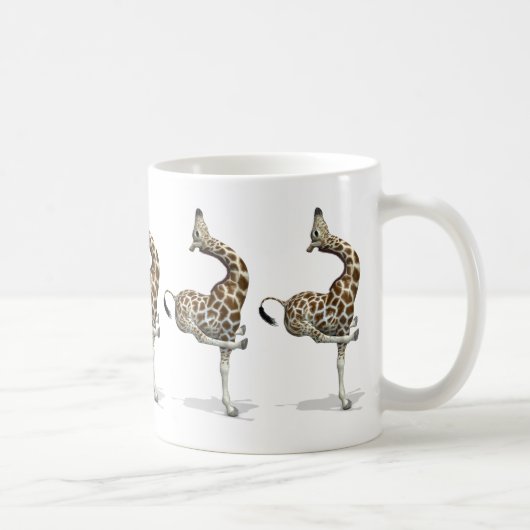 Mug Funny Sporty Giraffe (Droite)