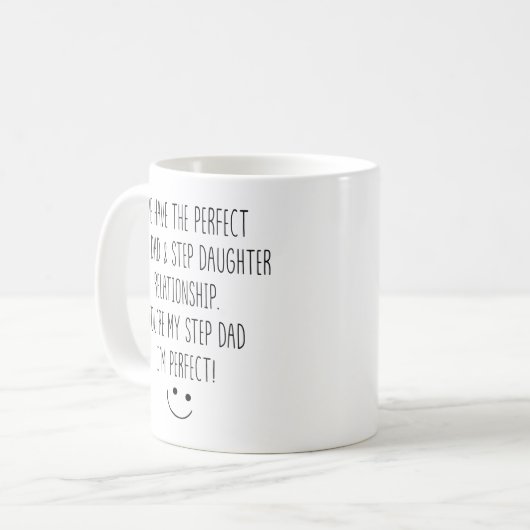 Mug Funny Step Dad and Step Daughter Relationship (Devant gauche)