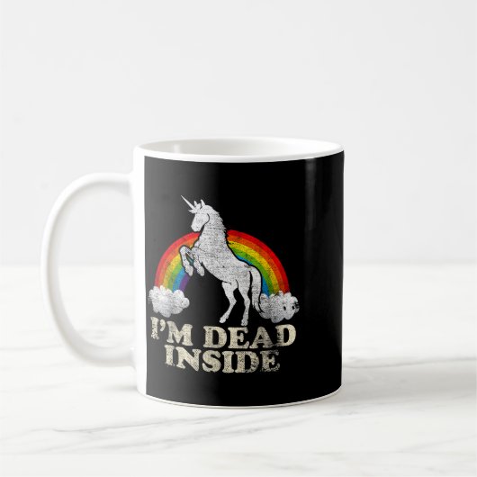 Mug Funny Stuff - Unicorn I'm Dead Inside Sarcastic De (Gauche)
