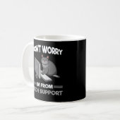 Mug Funny Support technique Amoureux des chats Informa (Devant gauche)