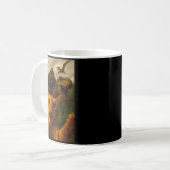 Mug Funny Surprised Ed Cat Selfie With Bigfoot T-rex  (Devant gauche)