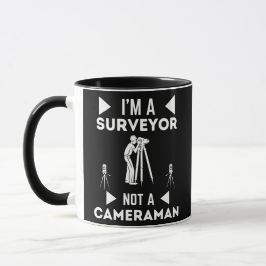 Mug Funny Surveyor Saying Cool Land surveying design (Gauche)