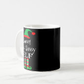 Mug Funny Sweet And Sy Elf Shirt Xmas Family Matching  (Devant gauche)