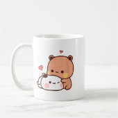 Mug Funny Sweet Kawaii Kp Bear Panda Hugging Couple Lo (Gauche)
