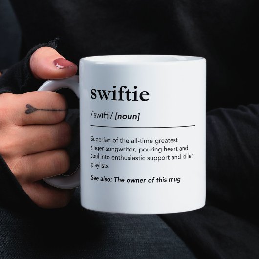 Mug Funny Swiftie Définition Cool Maman Teenie Cadeau