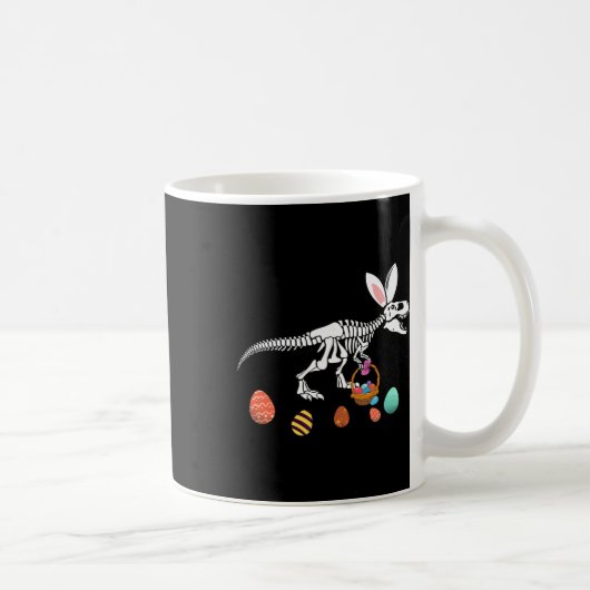Mug Funny T Rex Easter Skeleton Bunny Sket Egg Hunt Ea (Droite)
