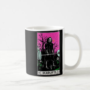 Mug Funny Tarot Card Deadlifts Gym Workout Occult Lire