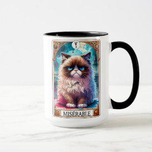 Mug Funny Tarot Card Miserable Chat