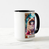 Mug Funny Tarot Card Miserable Chat (Devant droit)