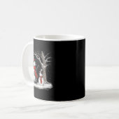 Mug Funny Tbull Dog In The Snow Tree Christmas Winter  (Devant gauche)