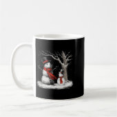 Mug Funny Tbull Dog In The Snow Tree Christmas Winter  (Gauche)