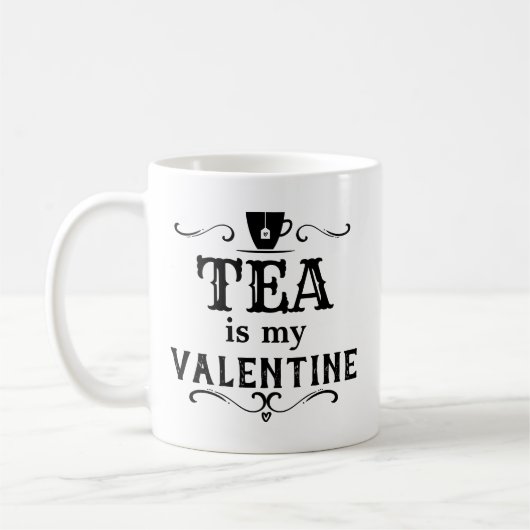 Mug Funny Tea est mon Valentin (Gauche)