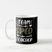 Mug Funny Team Sped Teacher Camo Teacher Student Back  (Gauche)