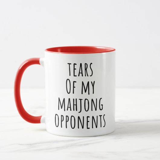 Mug Funny Tears of My Mahjong Opponents (Gauche)