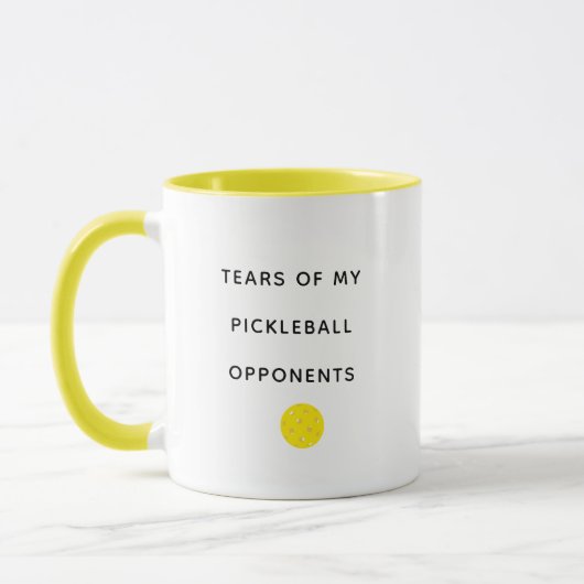 Mug Funny Tears of my Pickleball Opponents Typography  (Gauche)