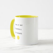 Mug Funny Tears of my Pickleball Opponents Typography  (Devant gauche)