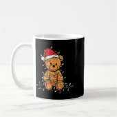 Mug Funny Teddy Bear Christmas Graphics Lights Lover  (Gauche)