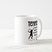 Mug Funny Tennis – Tennis vs Pickleball Humor (Devant droit)