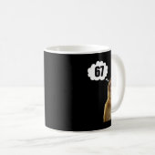 Mug Funny Thinking Monkey Meme Six Seven 6 7 Meme  (Devant droit)