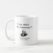 Mug Funny Thomas Jefferson Usa Histoire Enseignant Étu (Gauche)