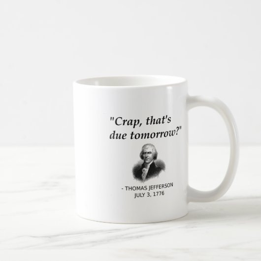 Mug Funny Thomas Jefferson Usa Histoire Enseignant Étu (Droite)