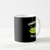 Mug Funny Three Peas In A D Cute Kawaii (Devant droit)